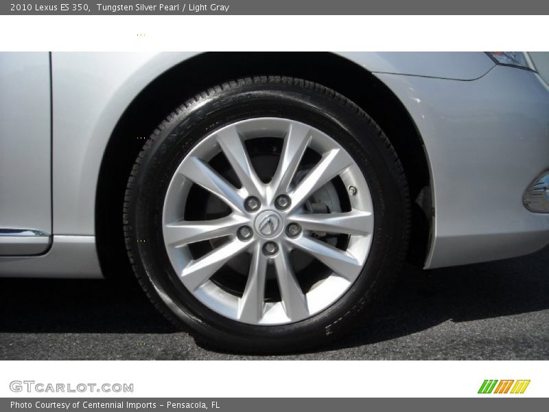 Tungsten Silver Pearl / Light Gray 2010 Lexus ES 350