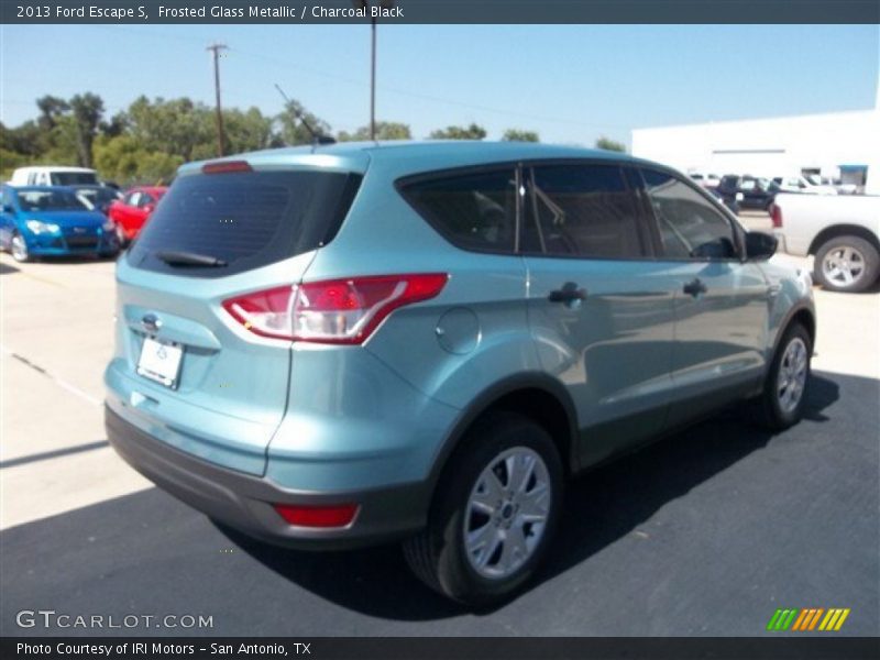 Frosted Glass Metallic / Charcoal Black 2013 Ford Escape S