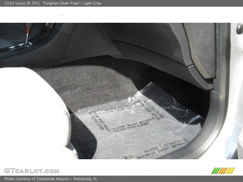 Tungsten Silver Pearl / Light Gray 2010 Lexus ES 350
