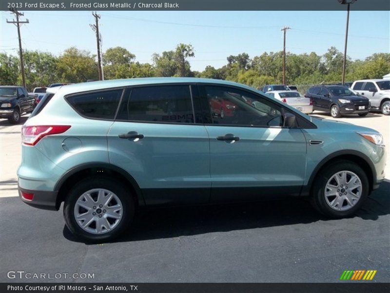 Frosted Glass Metallic / Charcoal Black 2013 Ford Escape S