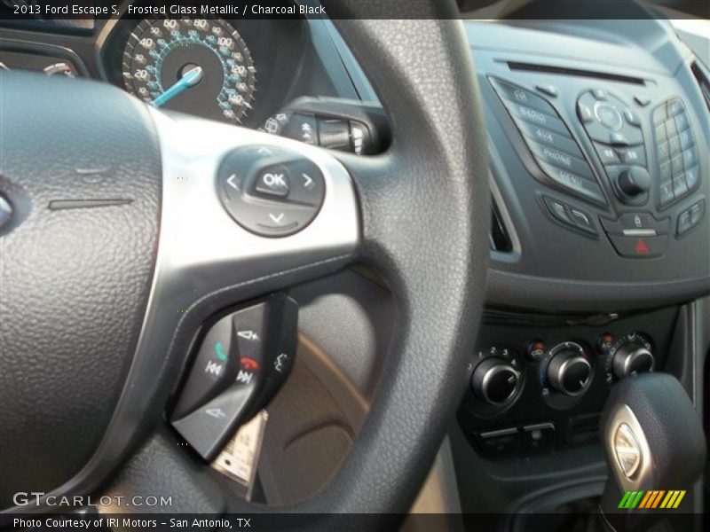 Frosted Glass Metallic / Charcoal Black 2013 Ford Escape S