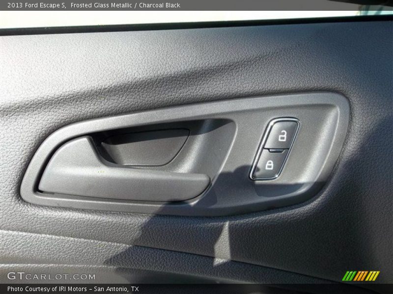 Frosted Glass Metallic / Charcoal Black 2013 Ford Escape S