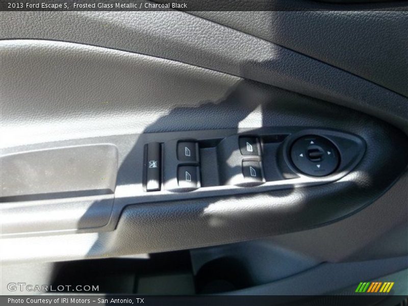 Frosted Glass Metallic / Charcoal Black 2013 Ford Escape S