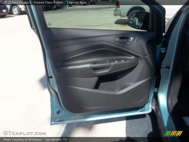 Frosted Glass Metallic / Charcoal Black 2013 Ford Escape S
