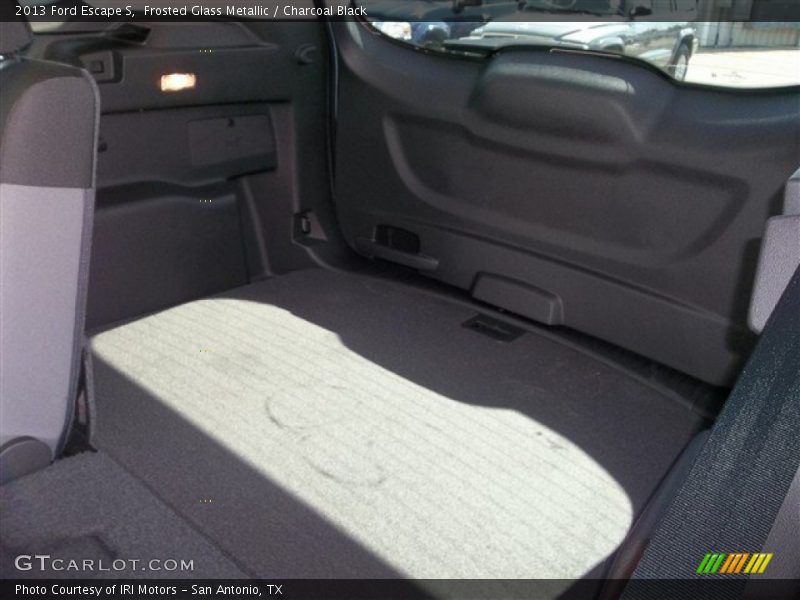 Frosted Glass Metallic / Charcoal Black 2013 Ford Escape S