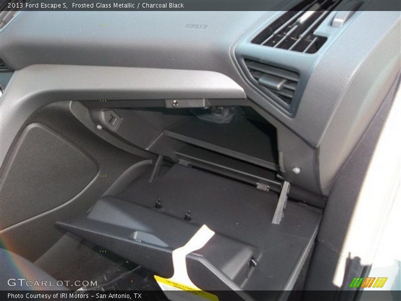 Frosted Glass Metallic / Charcoal Black 2013 Ford Escape S