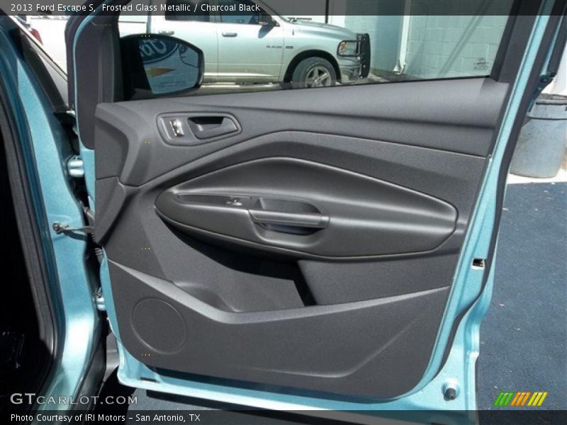 Frosted Glass Metallic / Charcoal Black 2013 Ford Escape S