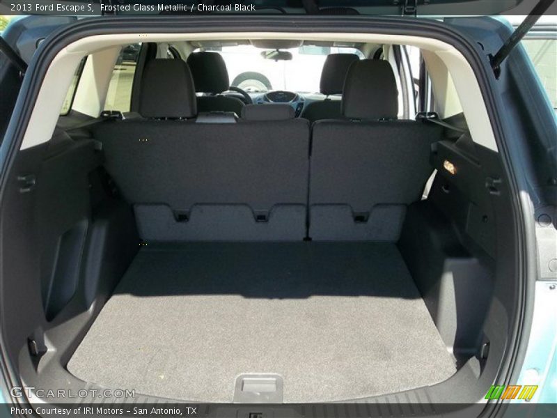 Frosted Glass Metallic / Charcoal Black 2013 Ford Escape S