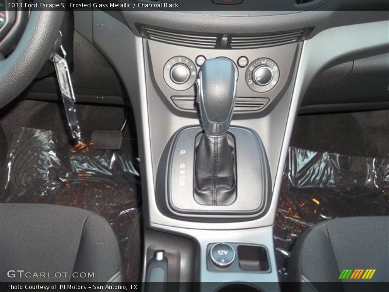 Frosted Glass Metallic / Charcoal Black 2013 Ford Escape S