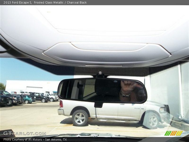 Frosted Glass Metallic / Charcoal Black 2013 Ford Escape S