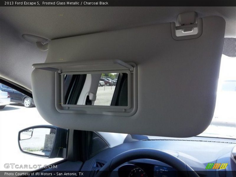 Frosted Glass Metallic / Charcoal Black 2013 Ford Escape S