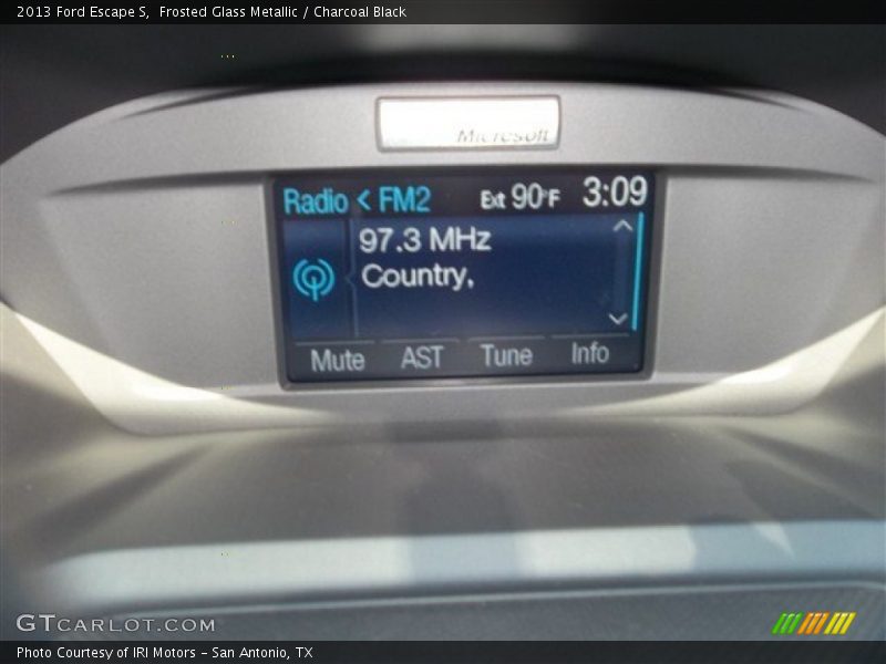 Frosted Glass Metallic / Charcoal Black 2013 Ford Escape S