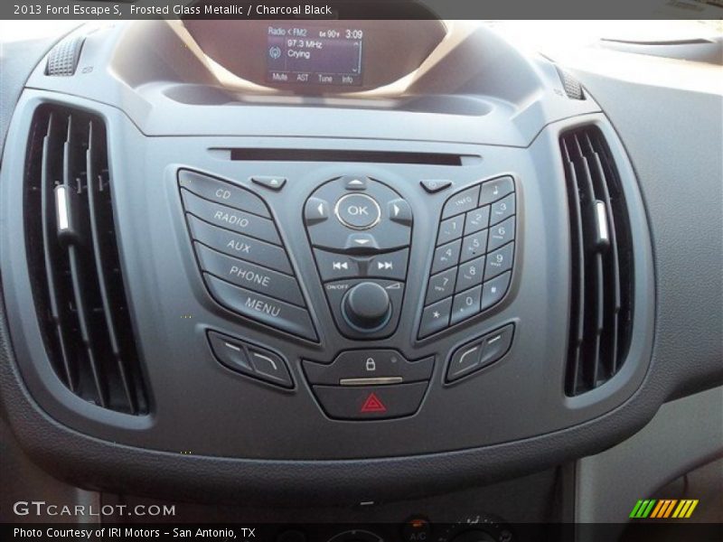 Frosted Glass Metallic / Charcoal Black 2013 Ford Escape S