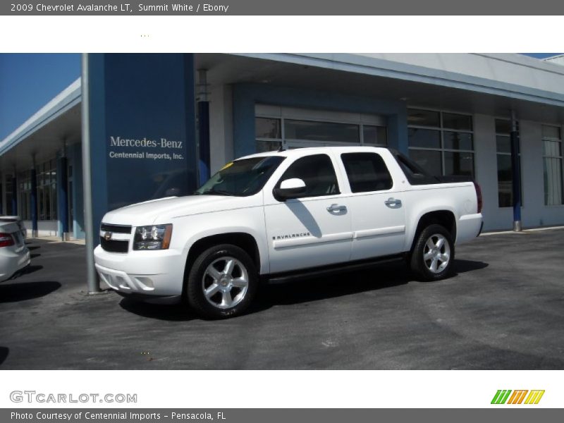 Summit White / Ebony 2009 Chevrolet Avalanche LT