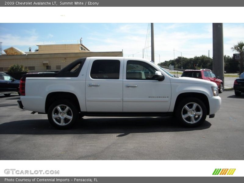 Summit White / Ebony 2009 Chevrolet Avalanche LT