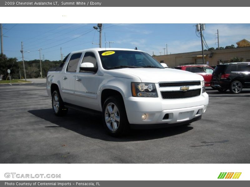 Summit White / Ebony 2009 Chevrolet Avalanche LT