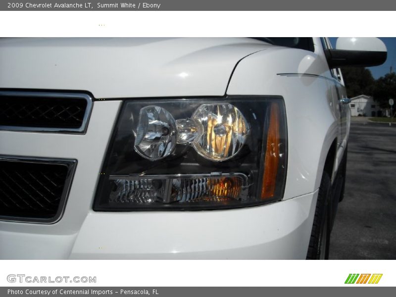 Summit White / Ebony 2009 Chevrolet Avalanche LT