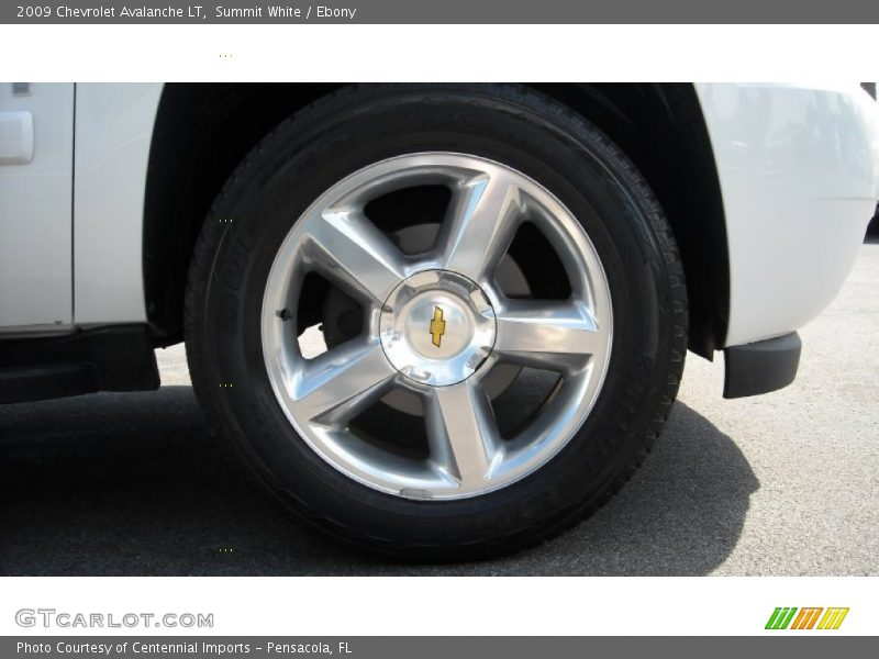 Summit White / Ebony 2009 Chevrolet Avalanche LT