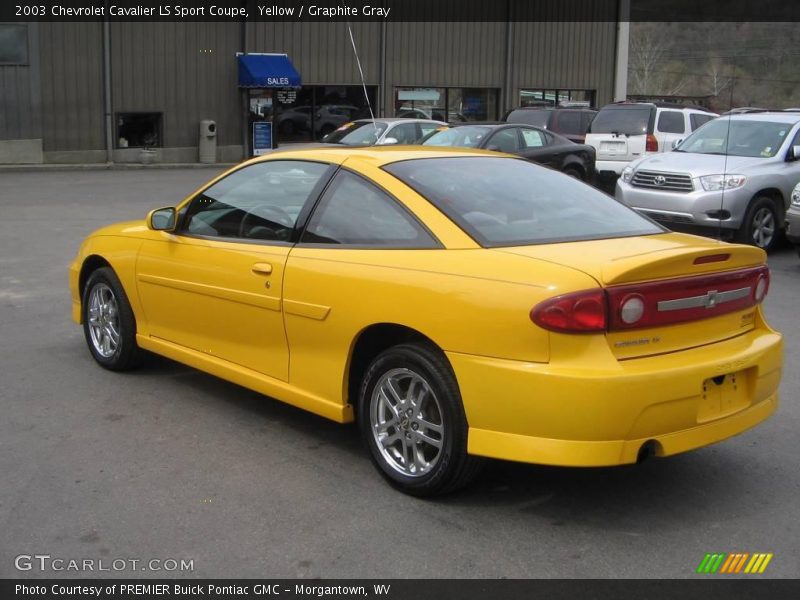 Yellow / Graphite Gray 2003 Chevrolet Cavalier LS Sport Coupe