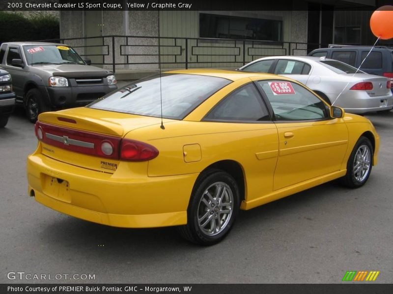 Yellow / Graphite Gray 2003 Chevrolet Cavalier LS Sport Coupe