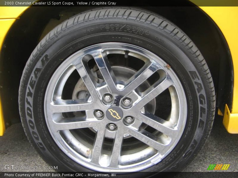 Yellow / Graphite Gray 2003 Chevrolet Cavalier LS Sport Coupe