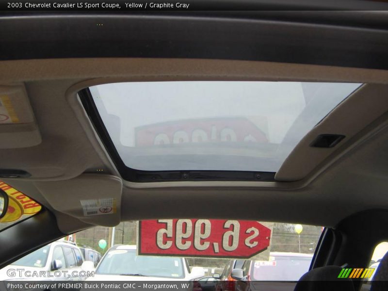 Yellow / Graphite Gray 2003 Chevrolet Cavalier LS Sport Coupe