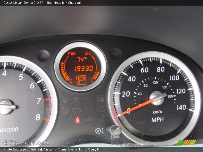 Blue Metallic / Charcoal 2010 Nissan Sentra 2.0 SR