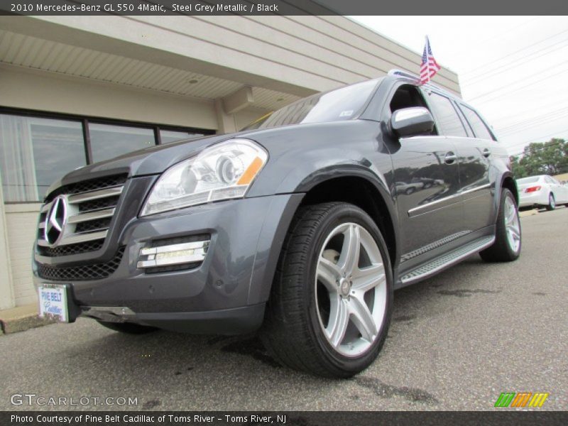 Steel Grey Metallic / Black 2010 Mercedes-Benz GL 550 4Matic