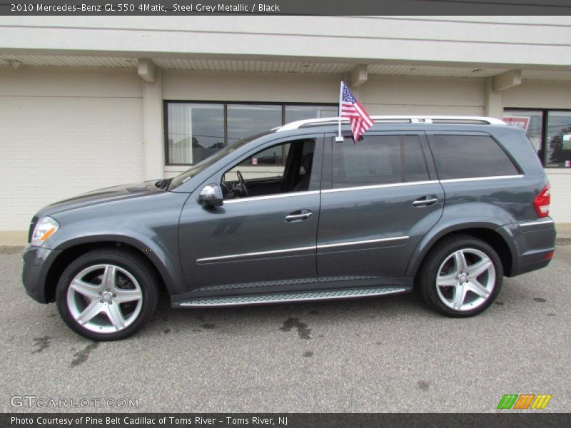 Steel Grey Metallic / Black 2010 Mercedes-Benz GL 550 4Matic