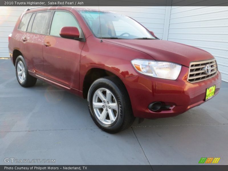 Salsa Red Pearl / Ash 2010 Toyota Highlander