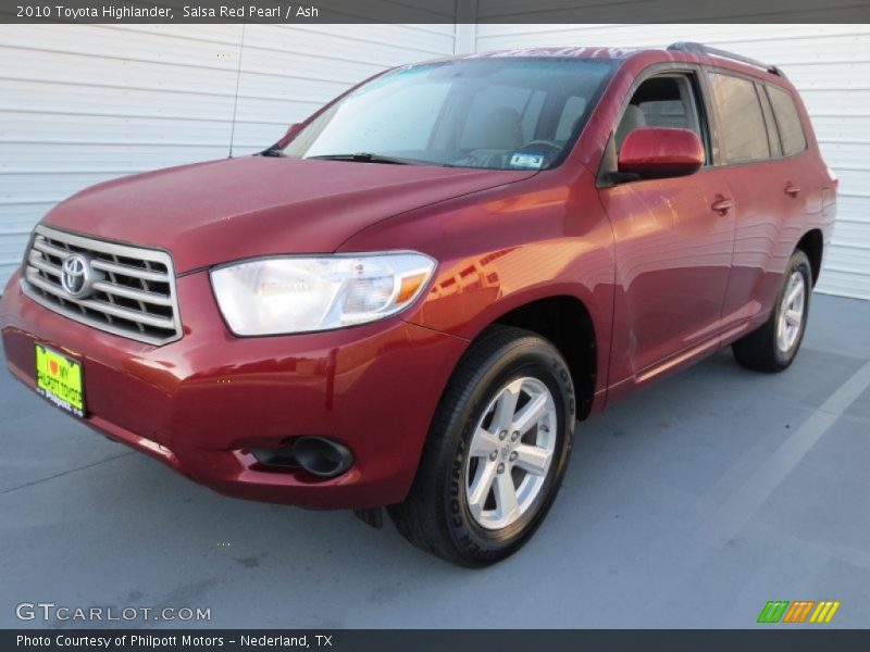 Salsa Red Pearl / Ash 2010 Toyota Highlander