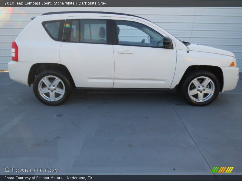 Stone White / Dark Slate Gray 2010 Jeep Compass Sport