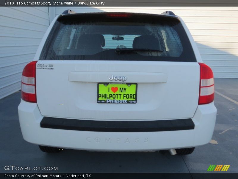 Stone White / Dark Slate Gray 2010 Jeep Compass Sport