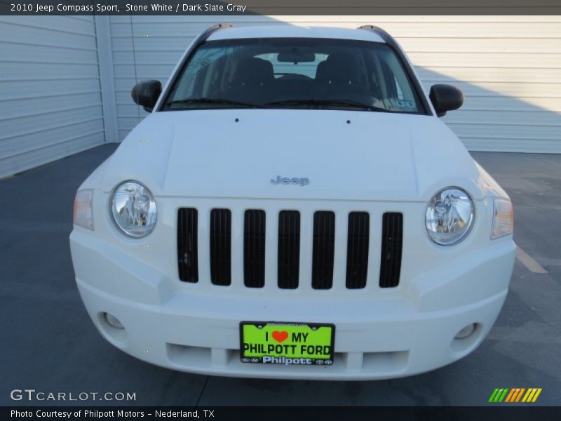 Stone White / Dark Slate Gray 2010 Jeep Compass Sport