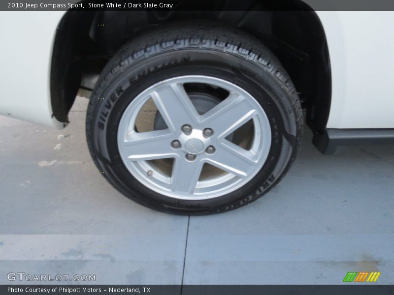 Stone White / Dark Slate Gray 2010 Jeep Compass Sport
