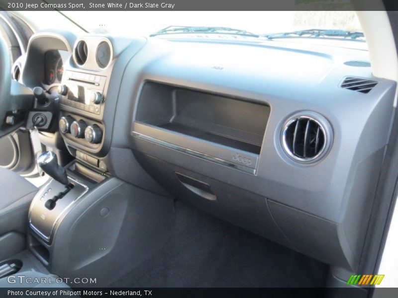 Stone White / Dark Slate Gray 2010 Jeep Compass Sport