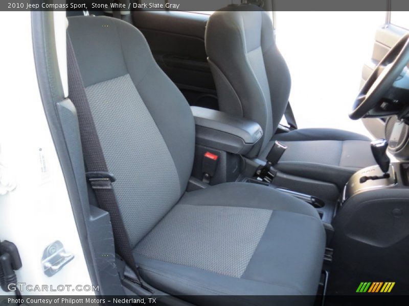 Stone White / Dark Slate Gray 2010 Jeep Compass Sport