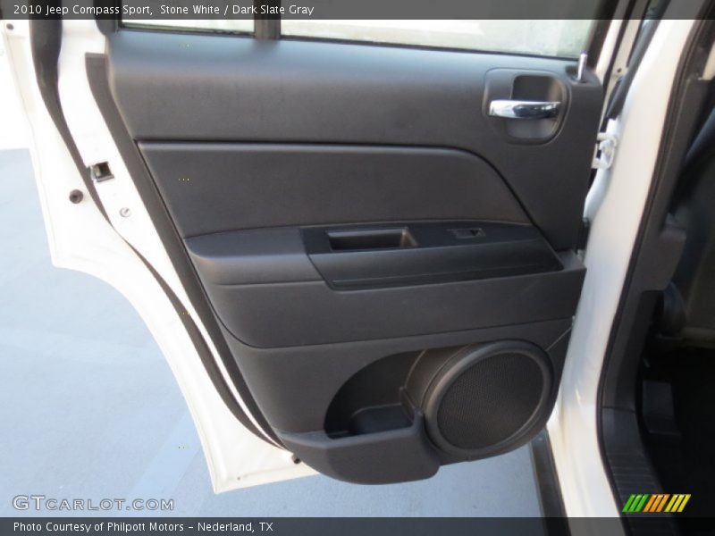 Stone White / Dark Slate Gray 2010 Jeep Compass Sport