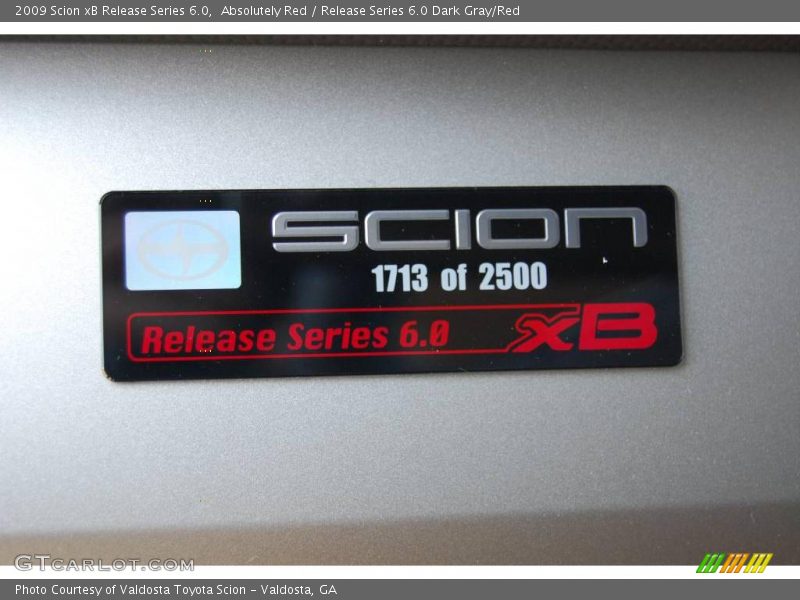 Absolutely Red / Release Series 6.0 Dark Gray/Red 2009 Scion xB Release Series 6.0