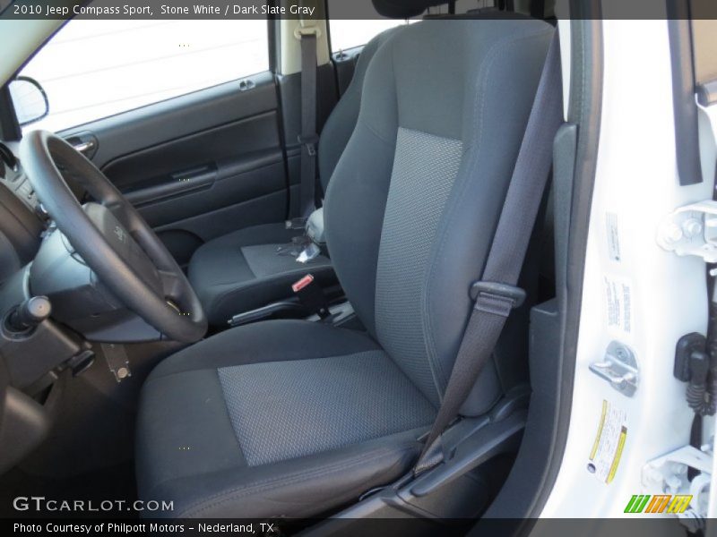 Stone White / Dark Slate Gray 2010 Jeep Compass Sport