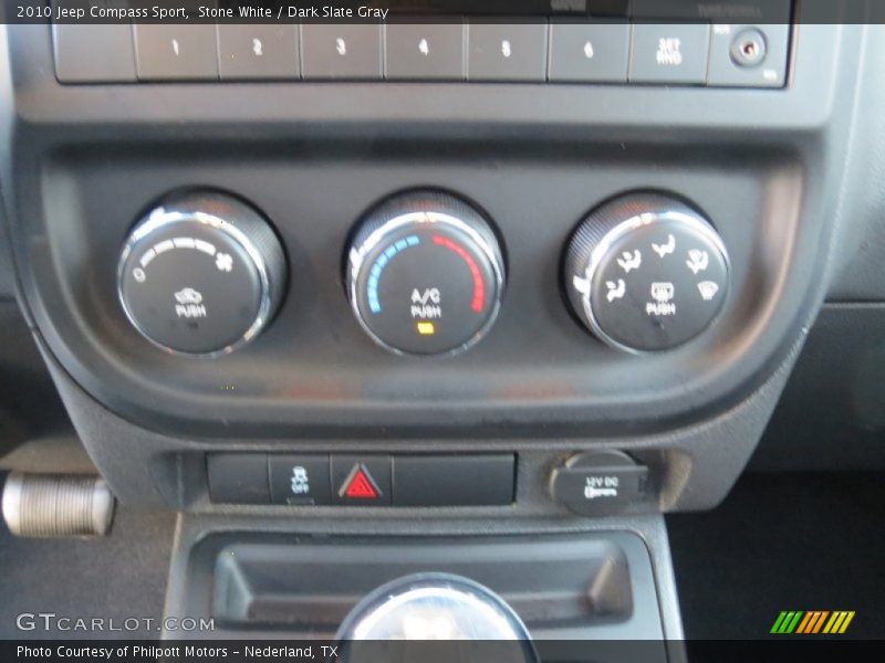 Stone White / Dark Slate Gray 2010 Jeep Compass Sport