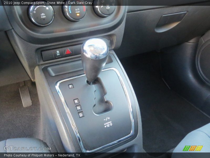 Stone White / Dark Slate Gray 2010 Jeep Compass Sport