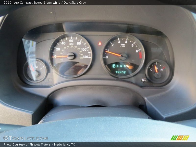 Stone White / Dark Slate Gray 2010 Jeep Compass Sport