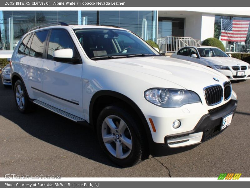 Alpine White / Tobacco Nevada Leather 2009 BMW X5 xDrive30i