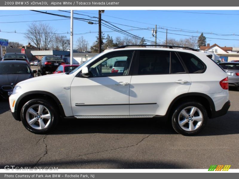 Alpine White / Tobacco Nevada Leather 2009 BMW X5 xDrive30i