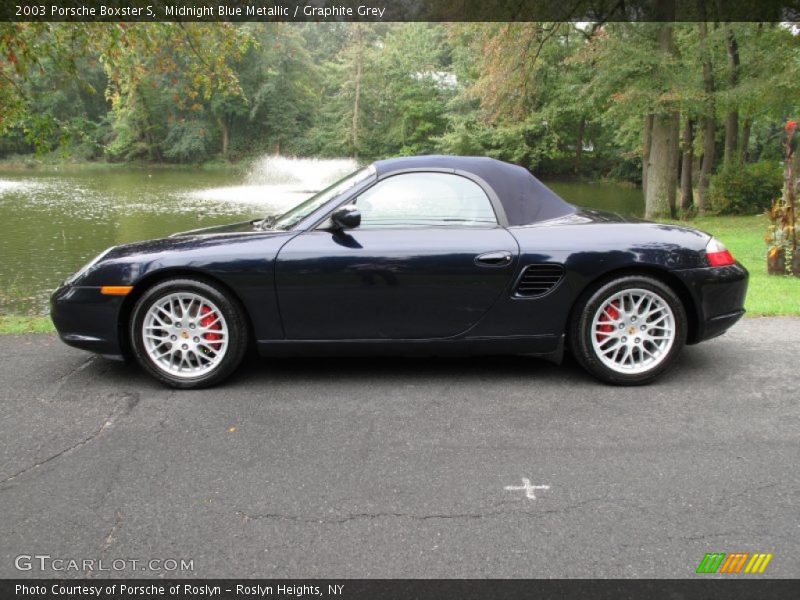 Midnight Blue Metallic / Graphite Grey 2003 Porsche Boxster S