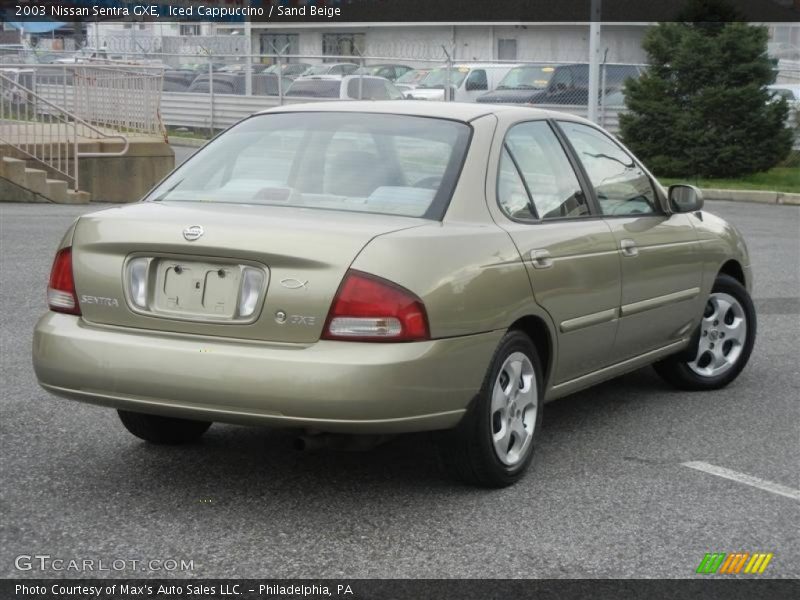 Iced Cappuccino / Sand Beige 2003 Nissan Sentra GXE