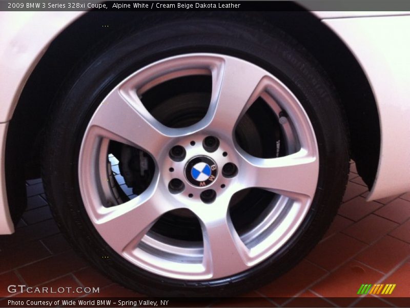 Alpine White / Cream Beige Dakota Leather 2009 BMW 3 Series 328xi Coupe