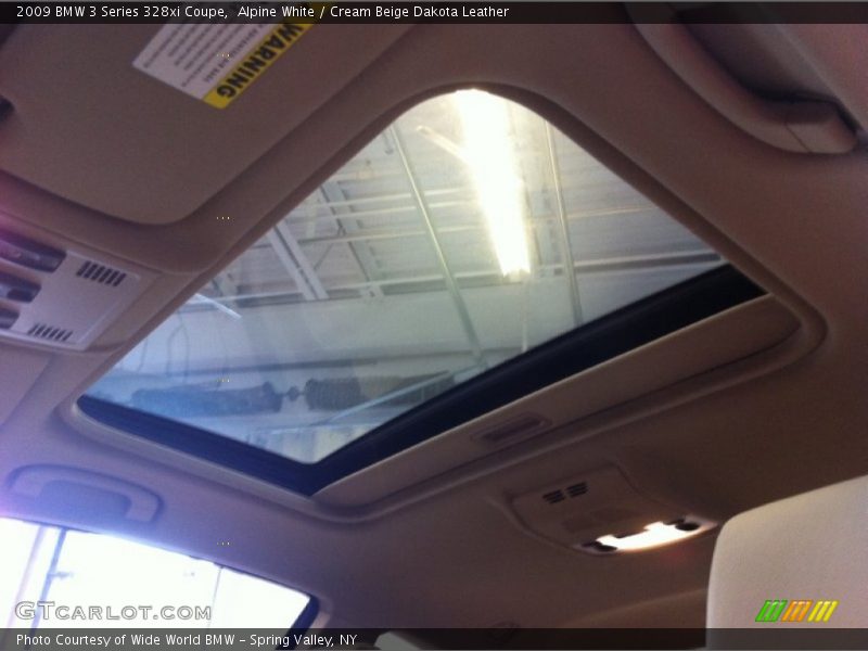 Alpine White / Cream Beige Dakota Leather 2009 BMW 3 Series 328xi Coupe