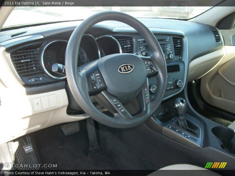 Satin Metal / Beige 2011 Kia Optima LX